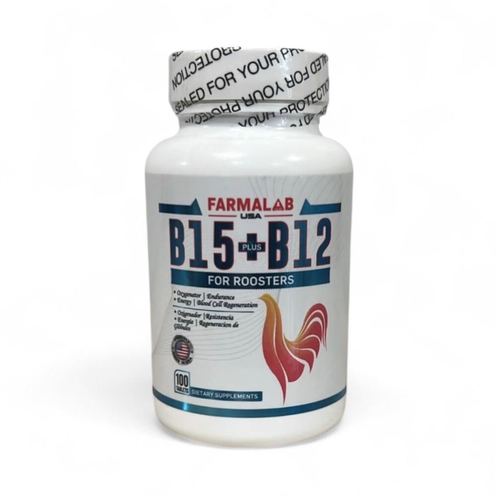 Farmalab USA B15 + B12 for Roosters – Energy & Endurance Supplement
