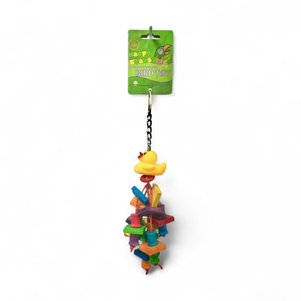 Happy Beaks Colorful Bird Toy – Hanging Chew & Play Toy for Birds