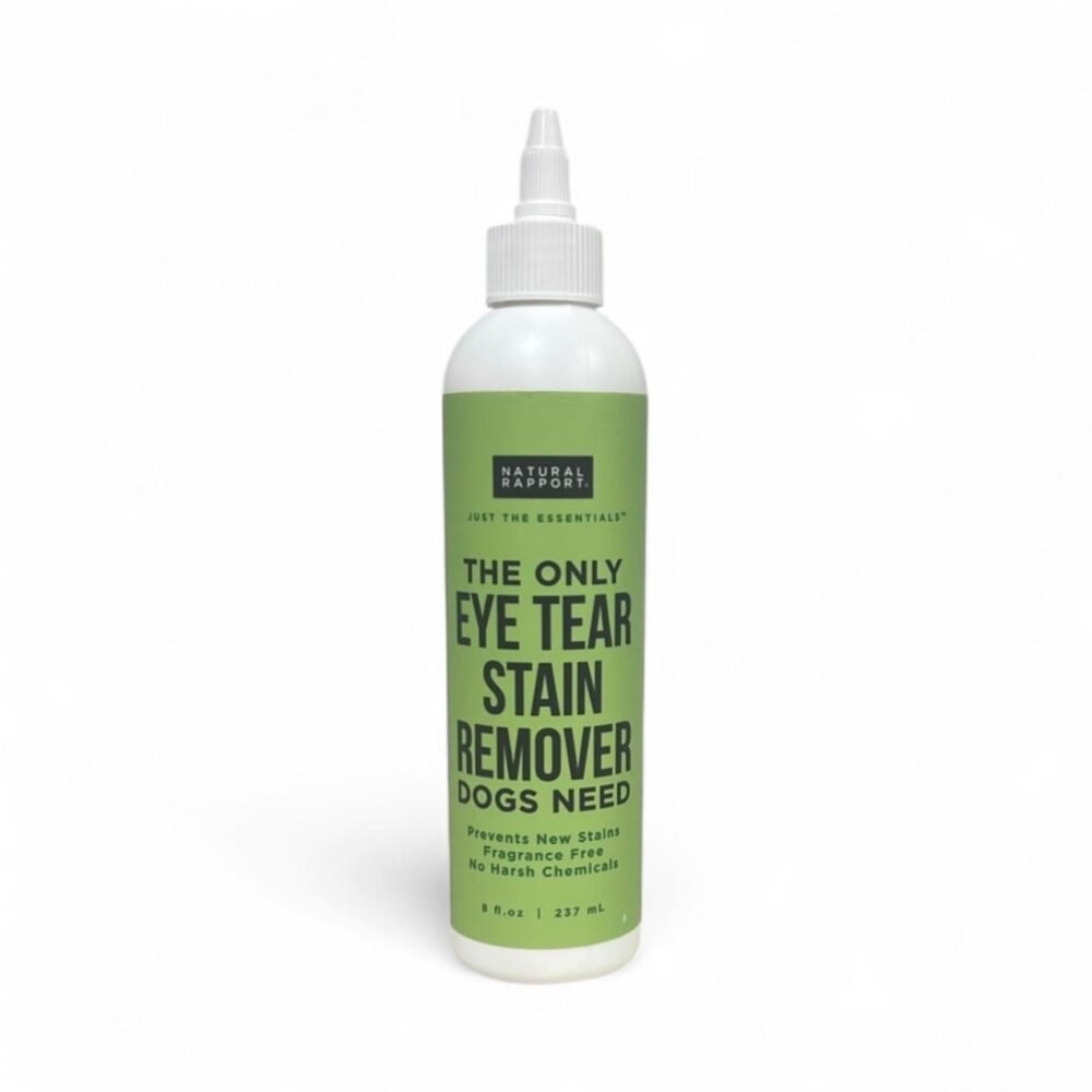 Natural Rapport Eye Tear Stain Remover for Dogs – Gentle Formula (8 fl oz)