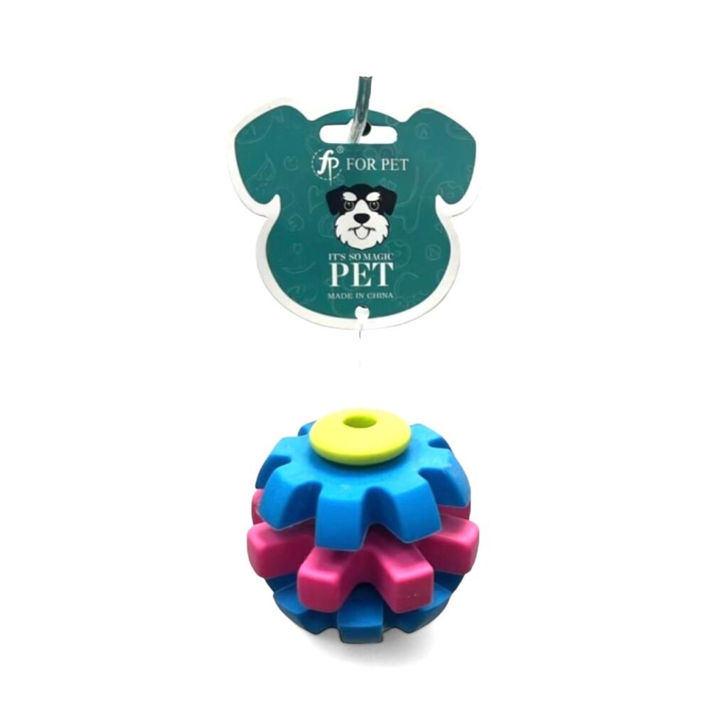 FP For Pet Interactive Chew Ball – Durable Multi-Color Toy for Dogs